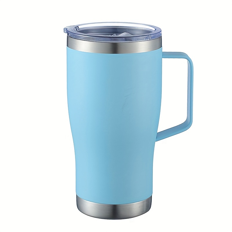 Tumbler With Lid And Handle Stainless Steel Double Walled - Temu Australia