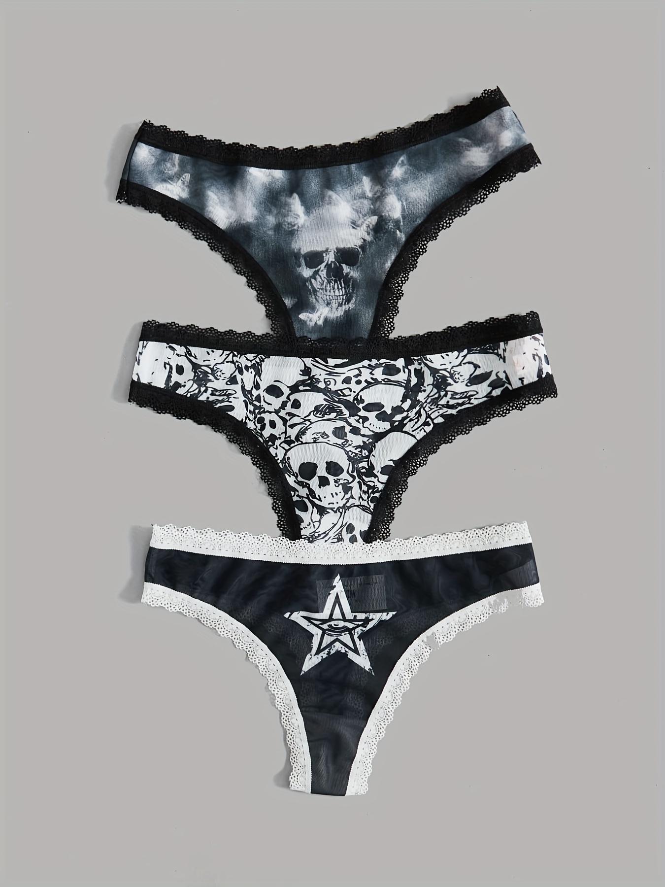 Pirate Captain Skull Women's Low Waist Underwear Stretch Briefs Soft Comfy  Panties
