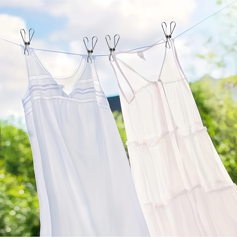 Stainless Steel Long Tail Clip With Hooks for Hanging Clothes Towel Gloves Sock