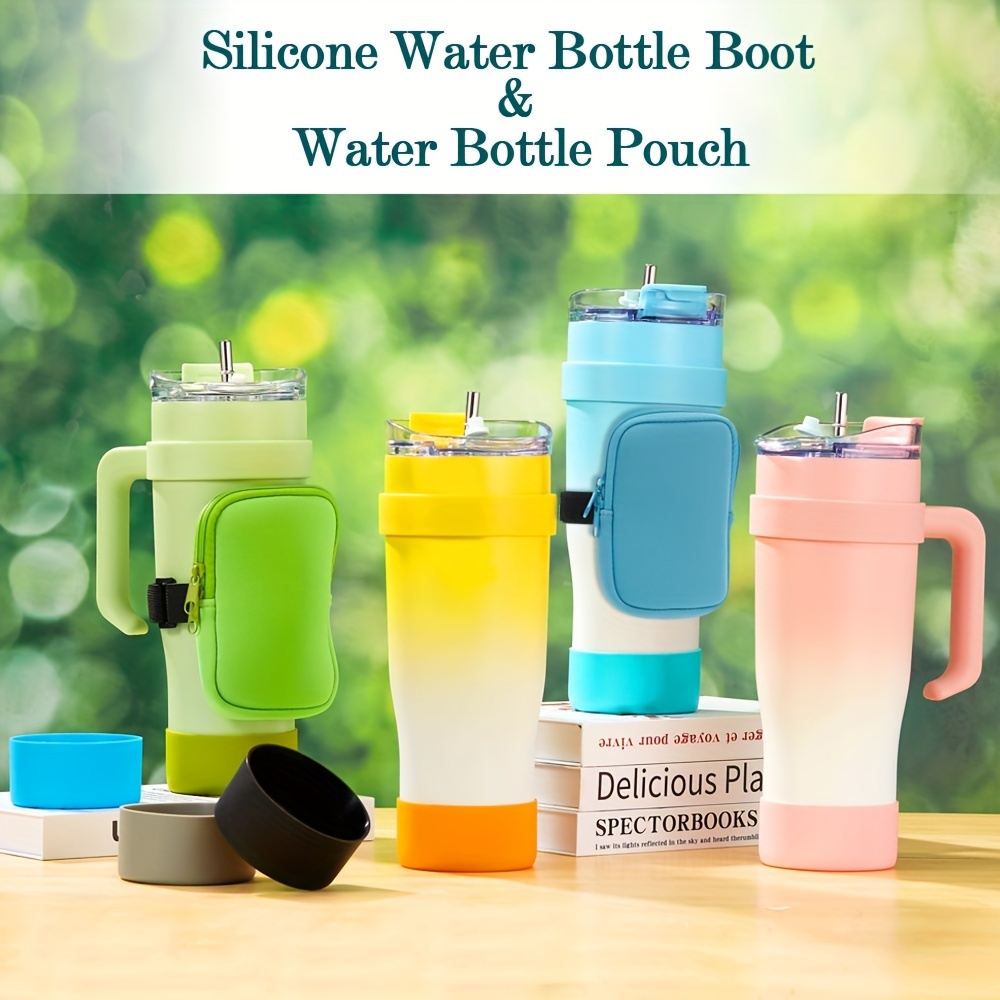 Silicone Boot Sleeve For Stanley Quencher Tumbler With Handle, For