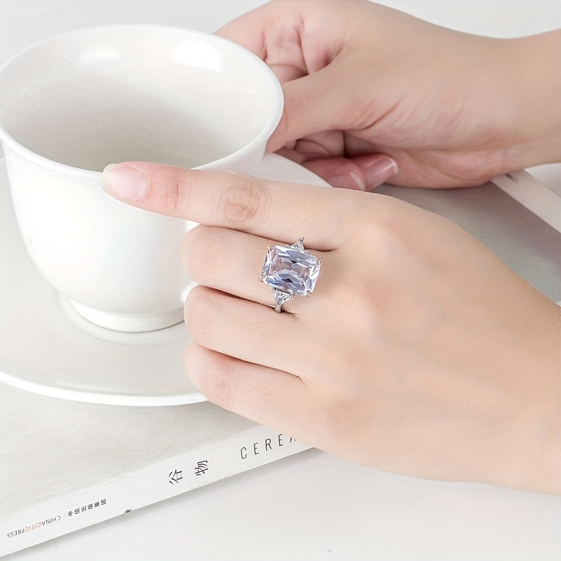 Yellow Cubic Zirconia Ring for Women
