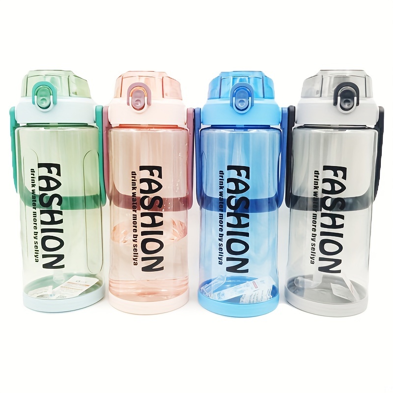 Water Bottle With Straw, Clear Plastic Water Cups, Portable Sports Drinking  Cups, Summer Drinkware, Travel Accessories, Birthday Gifts - Temu