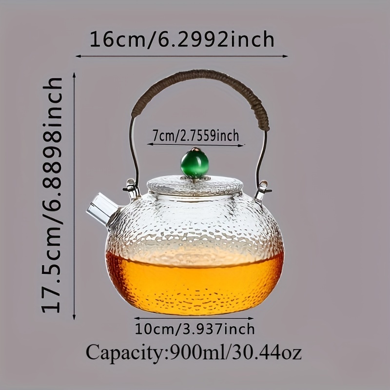 Tea Pot, High Temperature Resistant Glass Teapot, Household Teapot, Healthy Tea  Pot,tea Pot For Electric Ceramic Stove, Tea Cooker, Kitchen Stuff - Temu