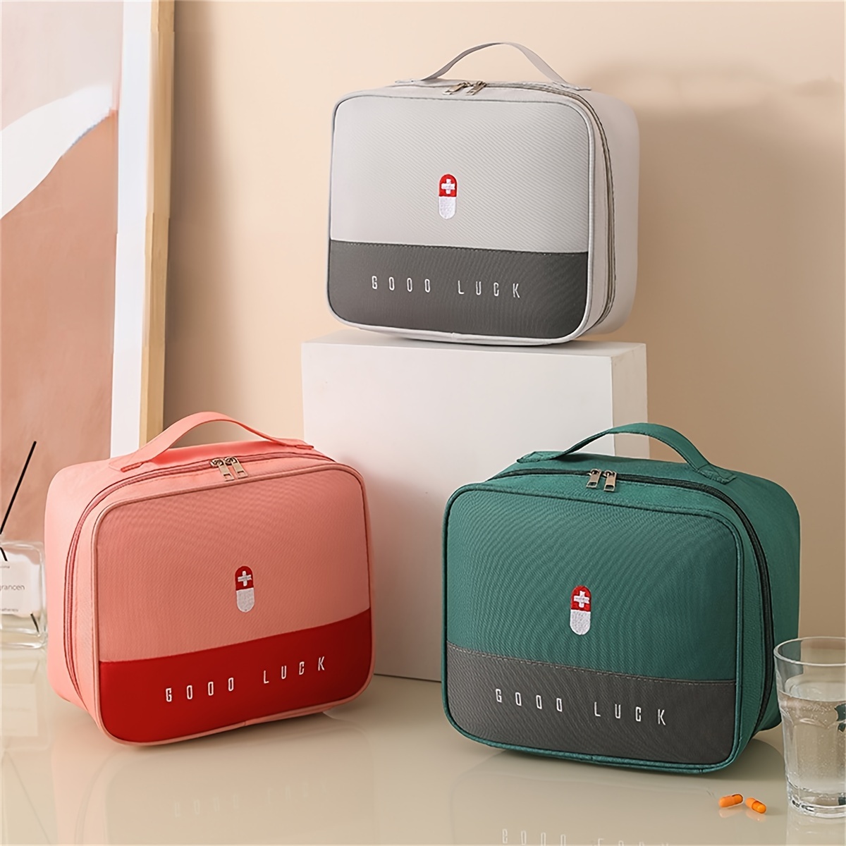 pack pack storage pouch travel medicine bag organizer Temu