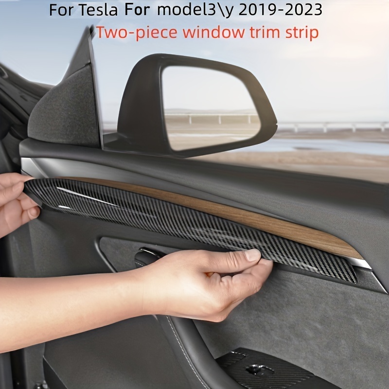 Acheter 3 pièces/ensemble pour Tesla Y modèle fibre de carbone