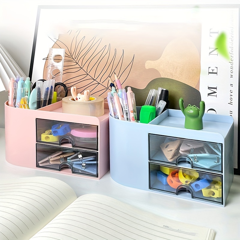 Home Office Desk Organizer With Storage Drawers Diy Manual - Temu