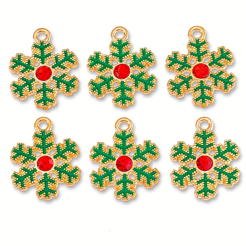 50-200Pcs Mix Random Christmas Drop Oil Alloy Pendant Colorful Enamel Christmas Charms for DIY Necklace Jewelry Accessories Christmas Supplies,Temu