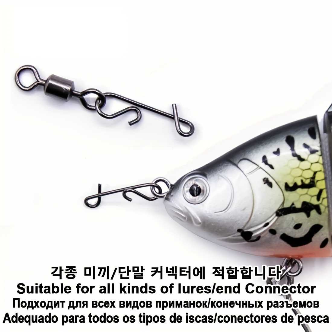 9km Fishing Snap Pin Fishing Line Connector Stainless Steel - Temu