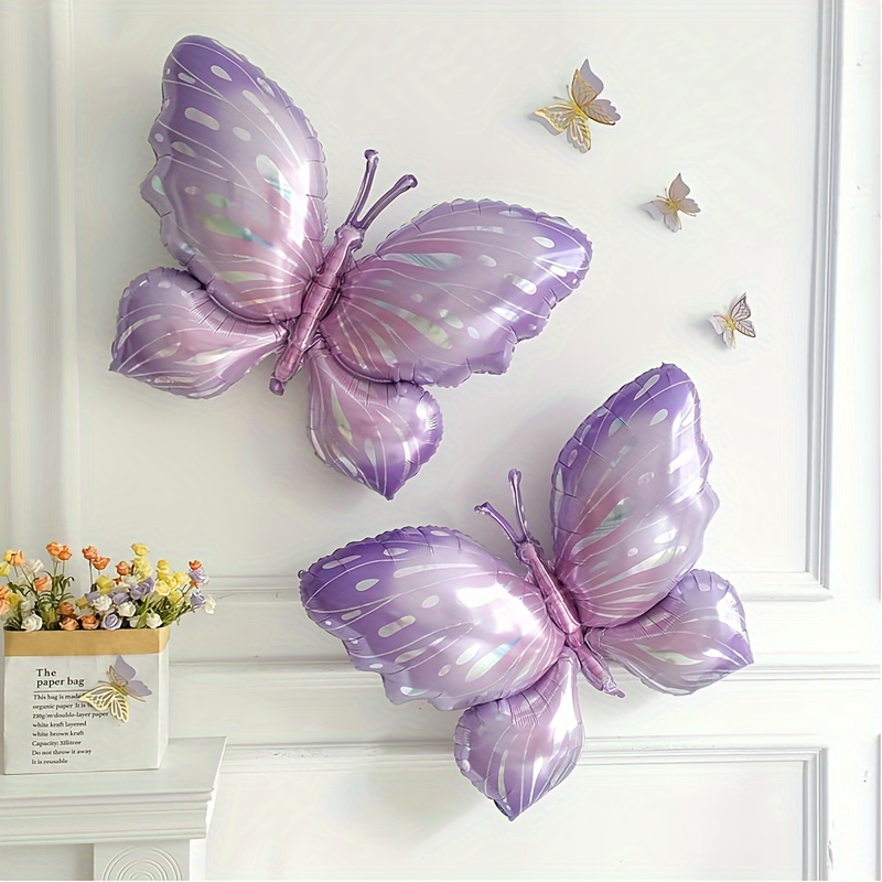 4pcs Hot Stamping Butterfly Sticker Sticker Material Decorative