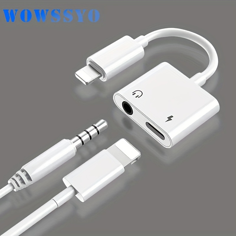 For Iphone Headphone Adapter And Splitter For Music Listening And Charging,  2-in-1 Dual Interface For Iphone Charger Cable Audio Adapter Converter For  Iphone 13/12/11/x/xs/xr/8/7 Ipad - Temu United Arab Emirates