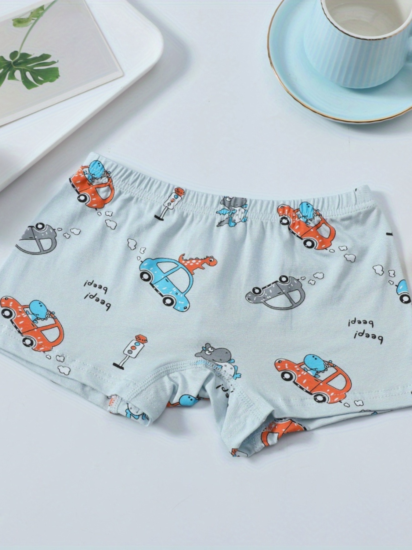 Boys Boxer Briefs Elastic Waist Car Print Multiple Colors - Temu