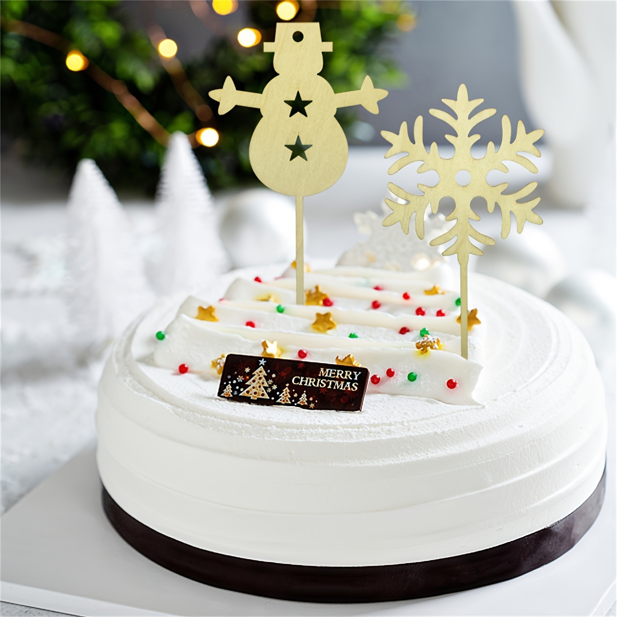 1 Pezzo Decorazione Torta Di Natale Regalo Di Natale Regalo - Temu  Switzerland