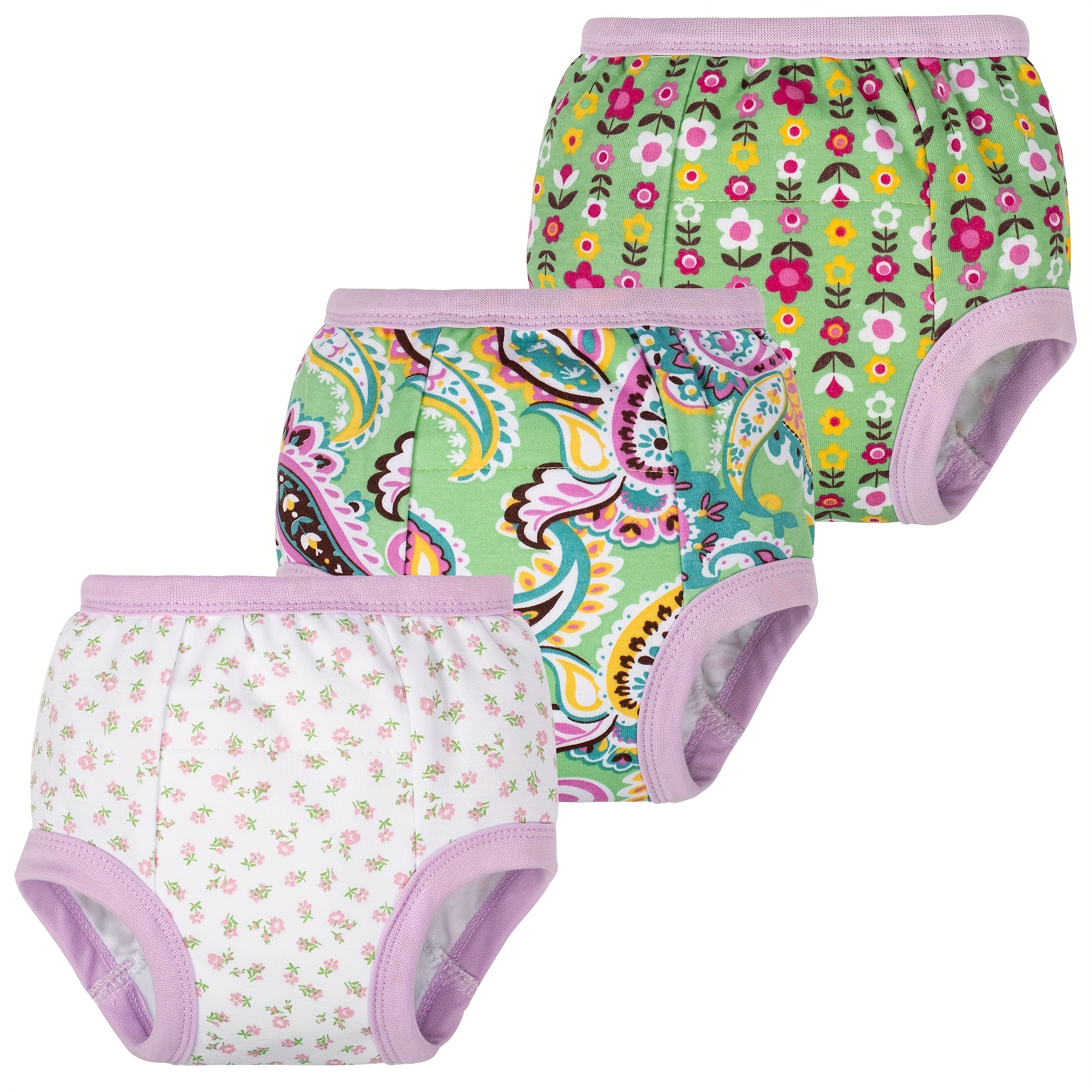 3pcs Reusable Potty Training Pants Baby Kids Boys Girls 6 Layers