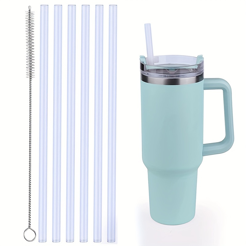 Silicone Replacement Straws For Stanley 20 30 Cup, Reusable Straws  Compatible Stanley Tumbler, Long Straw With Cleaning Brush For Stanley Cup  Accessories - Temu United Arab Emirates