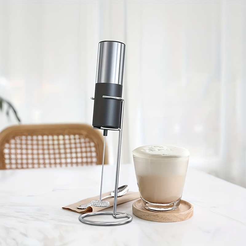 1pc Stainless Steel Handheld Electric Blender; Egg Whisk; Coffee Milk  Frother (Coffee)