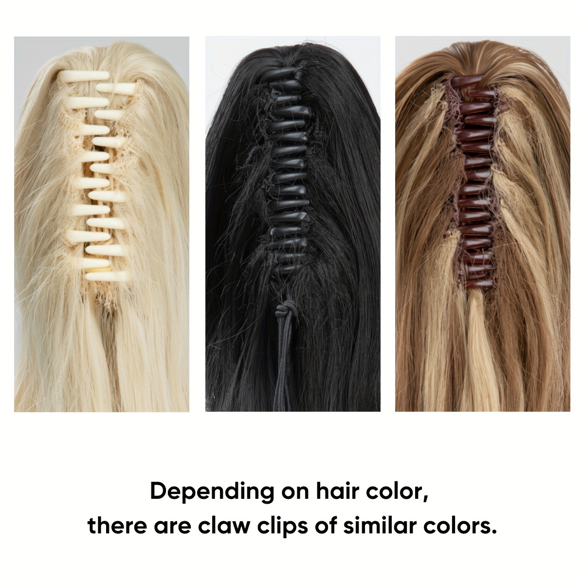 180 rotating claw clip ponytail extension for women   synthetic curly wave hairpiece natural look with high temperature fiber versatile styling for all hair types versatile hairpiece curly     clip details 5