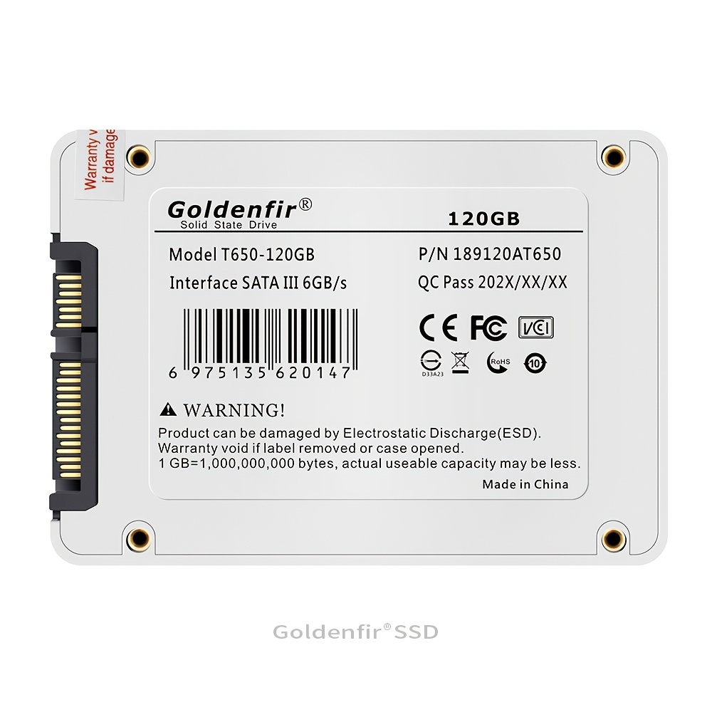 Goldenfir 480Go SSD 960 Go 1 To Disque dur SSD 2,5 Disque Solid