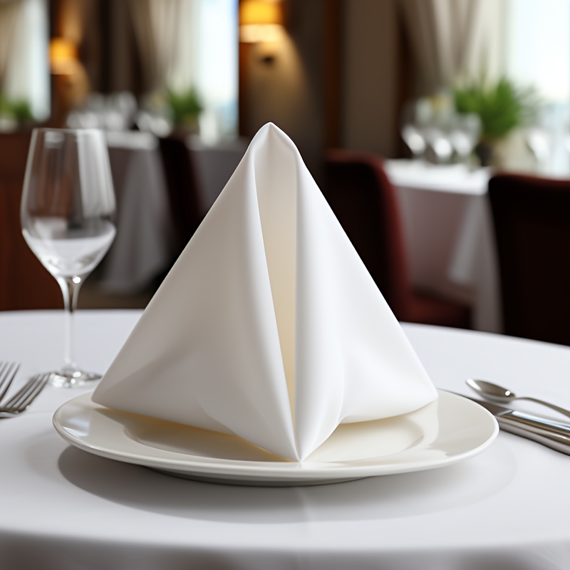 Soft And Stylish Polyester Dinner Napkins For Weddings - Temu