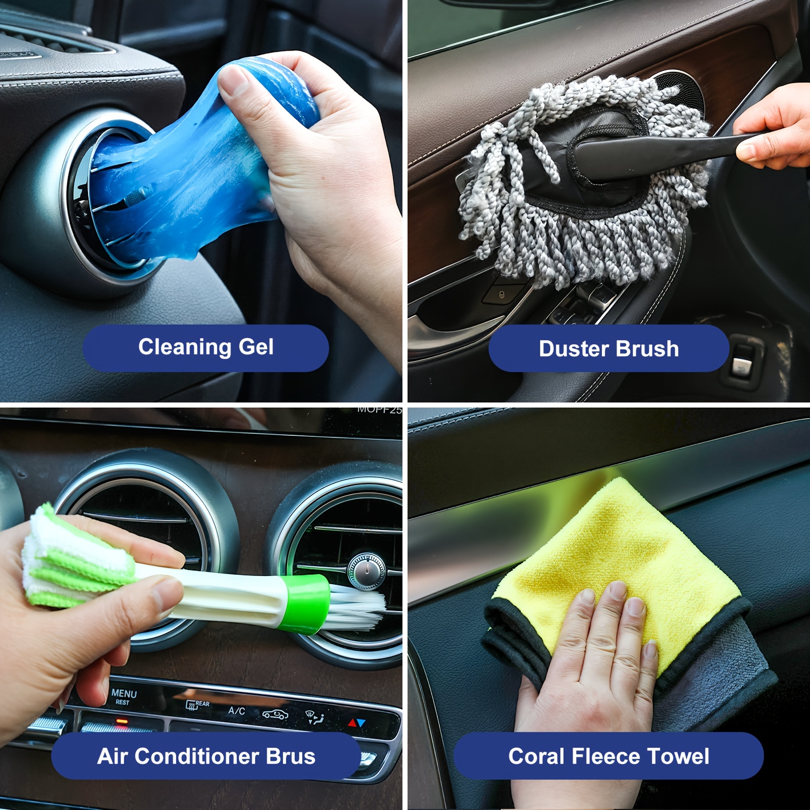 Auto Innenraum Reinigungsset mit Bürste und Pinseln - Waschhelden, 30,00 €