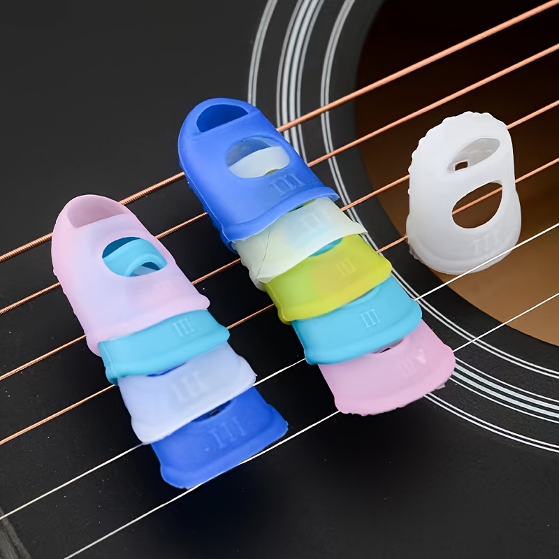 Guitar Finger Head Protective Cover - Silicone Finger Head Cover for Practice & Learning