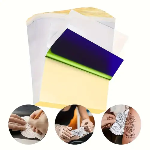 10/30/50/100Pcs Transfer Paper Tattoo Printer Copier Sheets Spirit Master  Stencil Paper A4 Size Tattoos Consumables High Quality