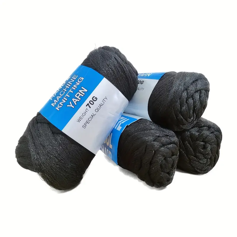 Black Hair Weaving Sewing Thread with Latch Hook for Wigs