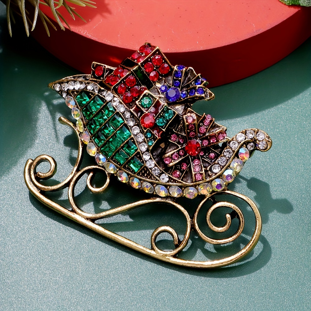 Hot Sparking Rhinestone Inlaid Crown Brooches For Women - Temu