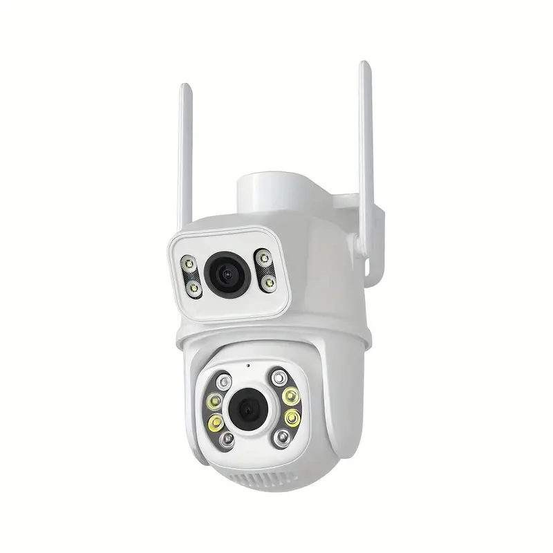 6mp Dual Lens Security Camera Outdoor Wifi And Rj45 Port - Temu
