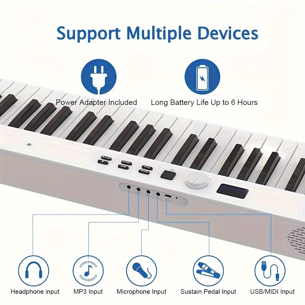 Support de partition de musique pour piano électronique, portable et