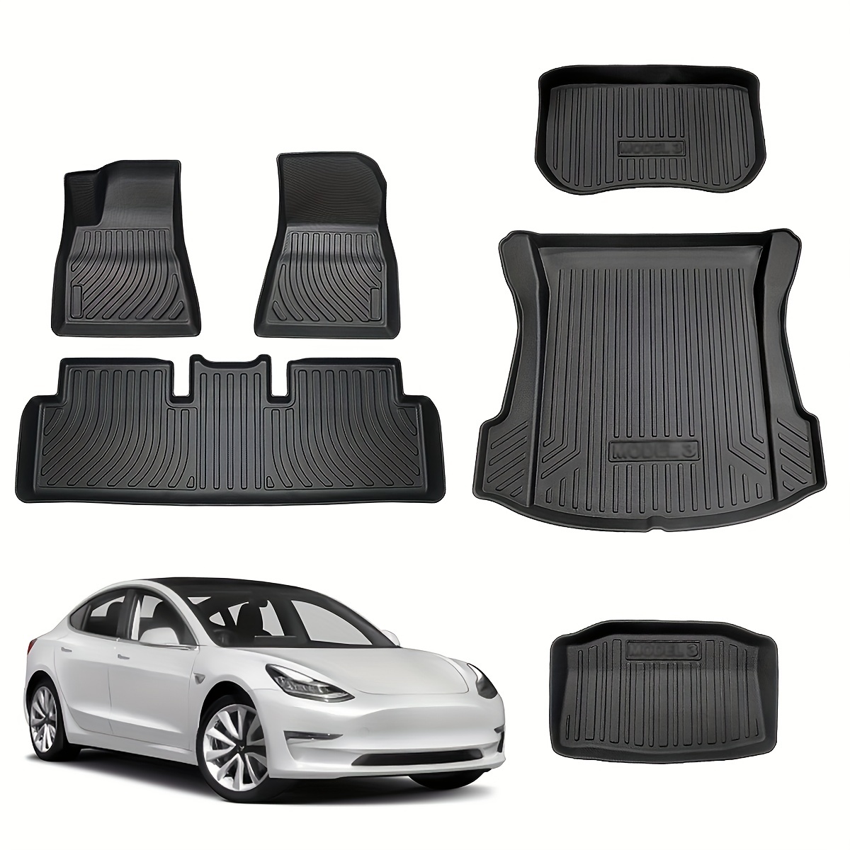 TAPTES 2023 Upgrade Trunk Mat for Tesla Model 3, Premium All Weather  Anti-Slip Waterproof Cargo Rear Liner Interior Accessories - Compatible  with