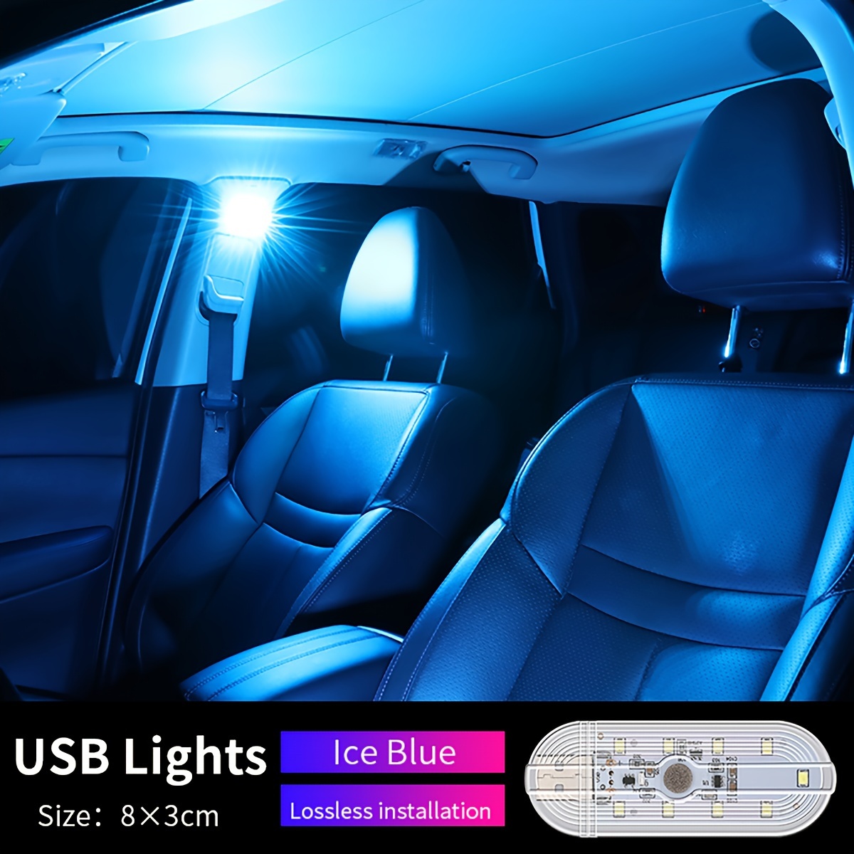 1pc Luce D'atmosfera Interna A Led Auto Touch Colorful Light - Temu Italy