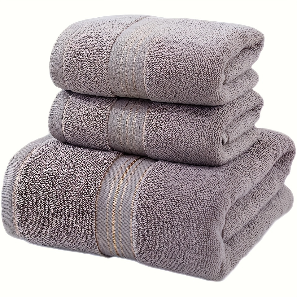  Juego de toallas de baño, 100% algodón, 2 toallas de baño, 2  toallas de mano y 2 toallas pequeñas, de secado rápido, absorbentes, de  felpa, suaves, para el hogar, spa, hotel