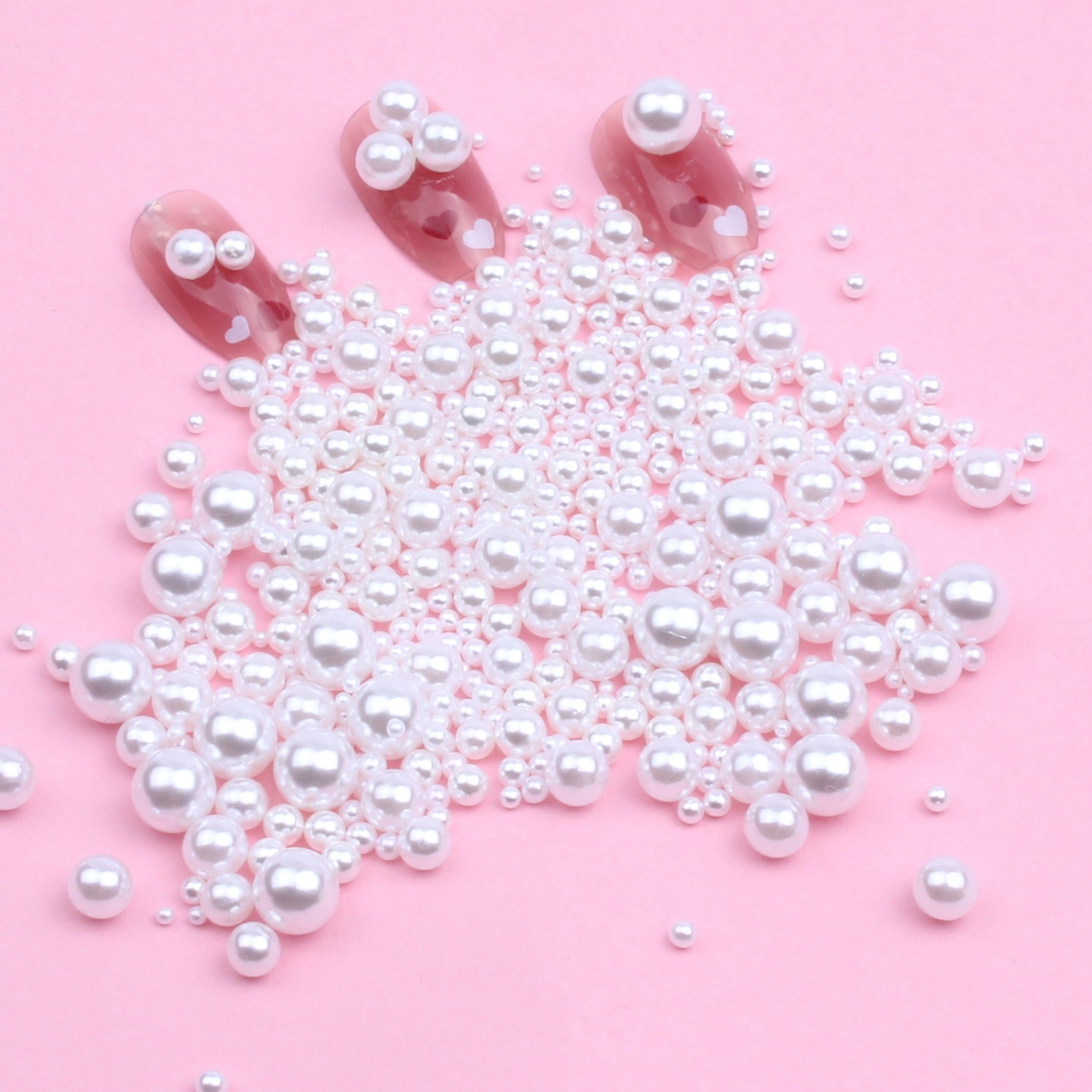 Bag White Flower Claw Cup Rhinestones Imitation Pearl - Temu