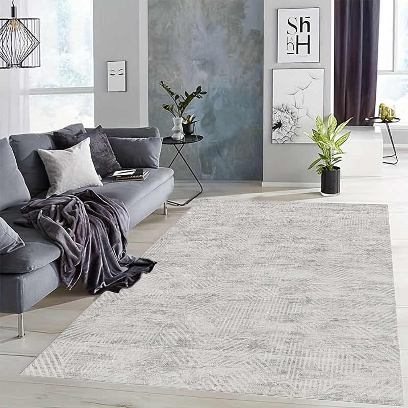 Tapis Chambre nordique petite tapis noir tapis peluche peluche tapis de  chevet salon tapis épais adapté