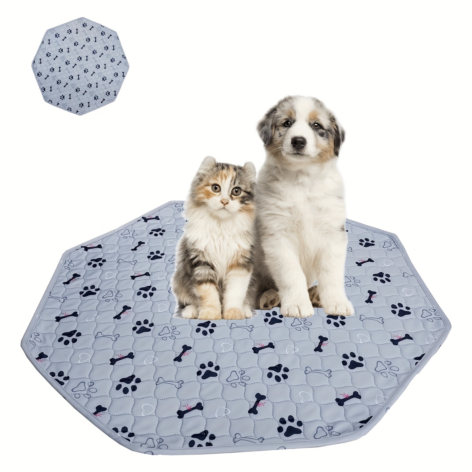 Pet Dog Mat Pad Waterproof Urine Bed Reusable Absorbent Training Urine Cat  Sleep