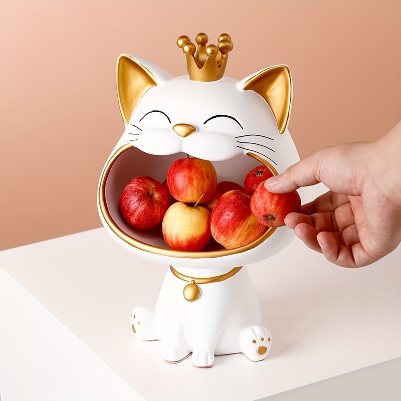 Lucky Cat Statue Sculpture Table Decoration Miniature - Temu