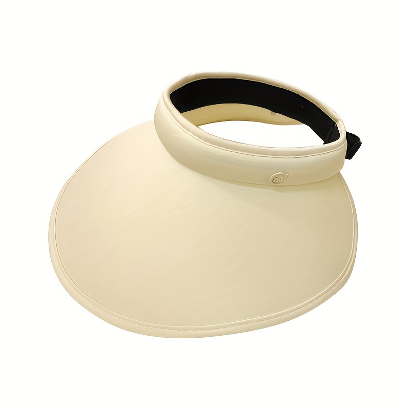 Breathable Solid Visor Hats Wide Brim UV Protection