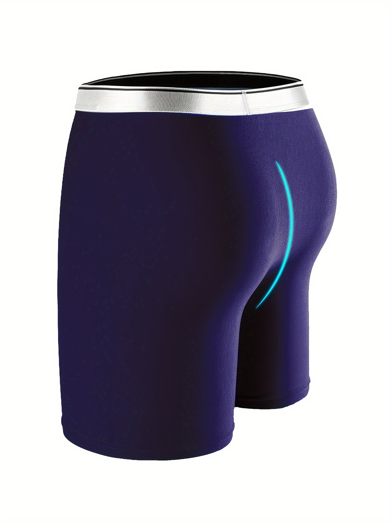 Men's Quick Dry Boxer Briefs Underwear Long Leg Performance - Temu
