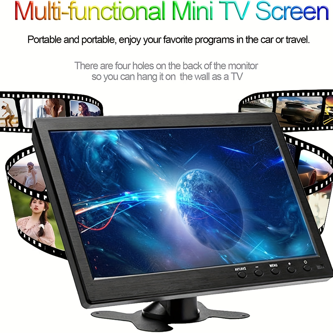 Monitor de televisión en color TFT LCD de 10,4 pulgadas Monitor de