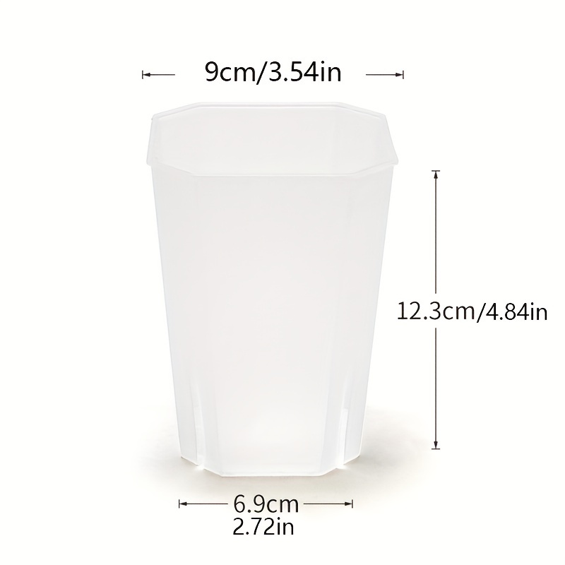 TEMU 5pcs, Transparent Creative Flower Pots, Super Beautiful Succulent Flower Pots, Nursery Pots, Indoor And Outdoor Home Decoration Gardens