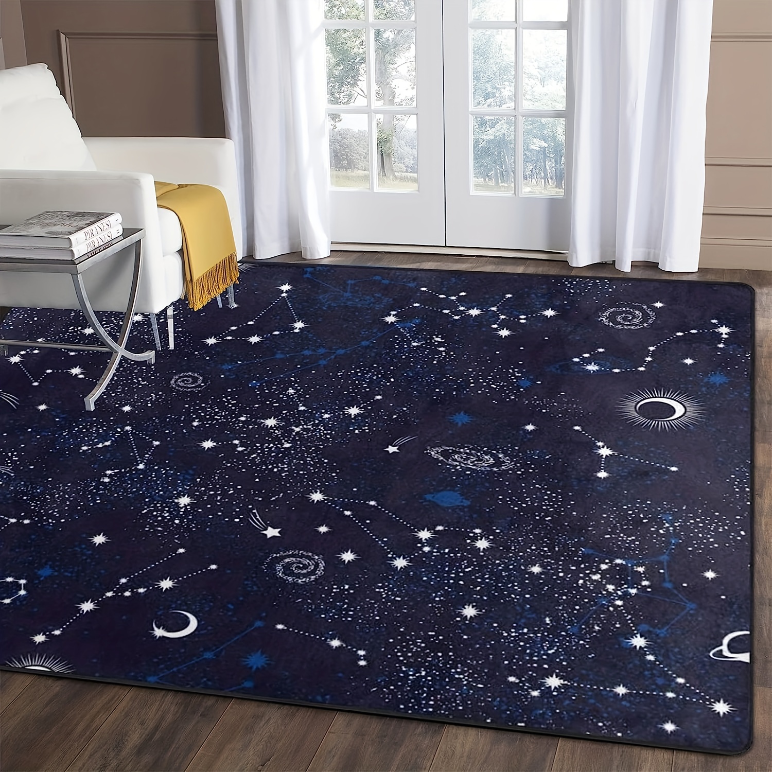 Galaxy Camping Under The Stars Camper Tent Rug Rectangle Rugs Washable Area  Rug Non-Slip Carpet For Living Room Bedroom, Aeticon Print - Aeticon in  2023