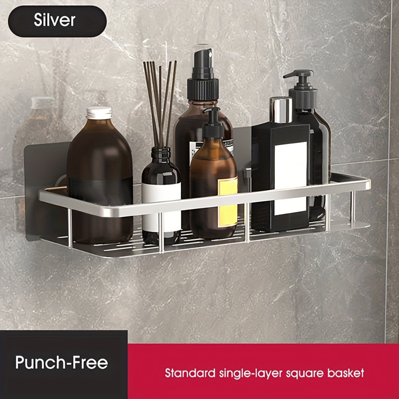 Stainless Steel Wall Mounted Square Soap Dish Basket Bath Shower Corner  Shelf