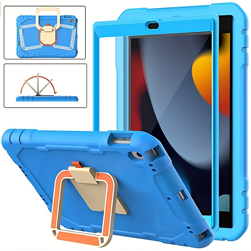 Pour Apple IPAD Mini 1 2 3 Housse de Protection Tablette Sac 360° Coque  Bleu