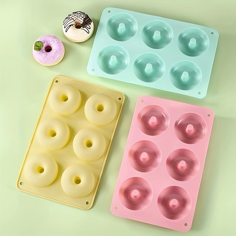 Dohnuts Molde para donas prémium de 6 tazas antiadherentes para hacer  pequeños donuts y bagel, para pasteles horneados caseros más saludables