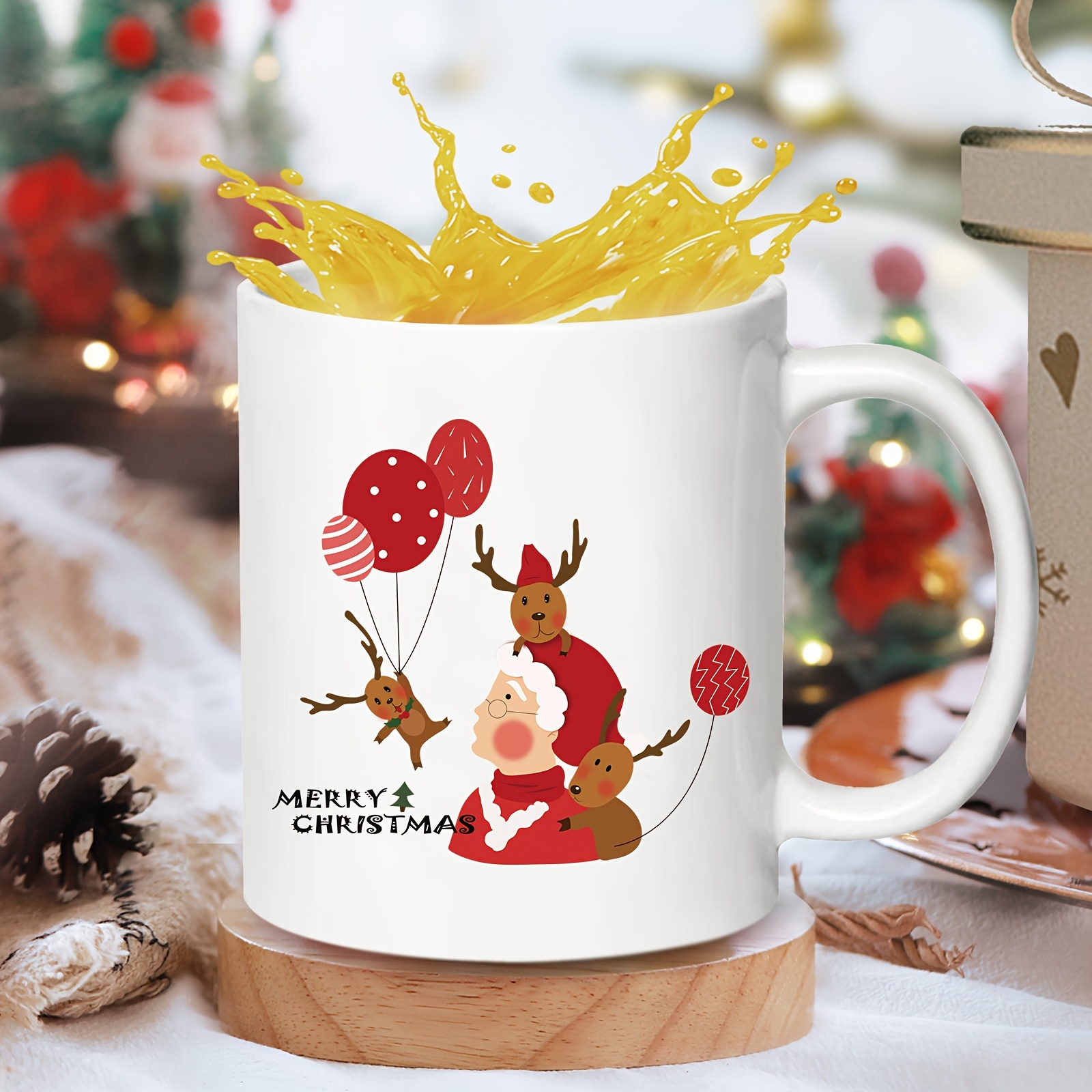 Tasse blanche tasse joyeuse st-valentin format 11 onces et 15 onces