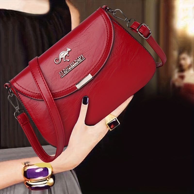 Vintage Square Shoulder Bag Crossbody Purse
