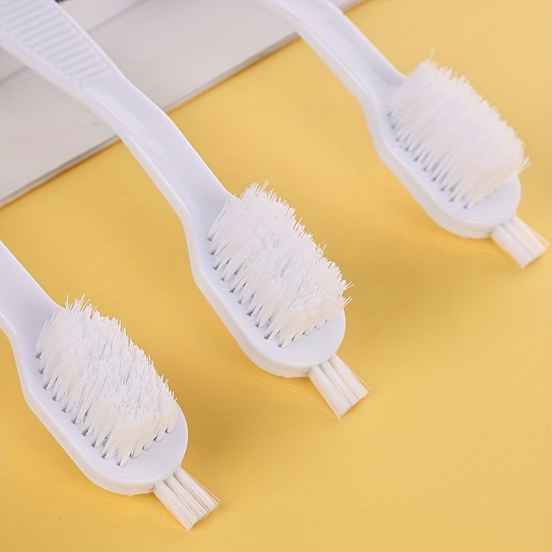  Grout Cleaning Brush, 2Pcs Small Scrub Brush, Non-Slip Long  Handle Brush with PET Bristles for Corners, Tile, Shower, Window, Door  Track, Floor(White): Home & Kitchen
