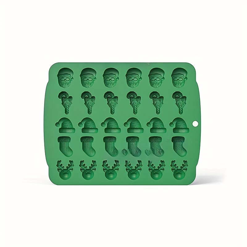 Christmas Candy Soft Candy Mold Silicone, 30 Cavity Christmas Mold