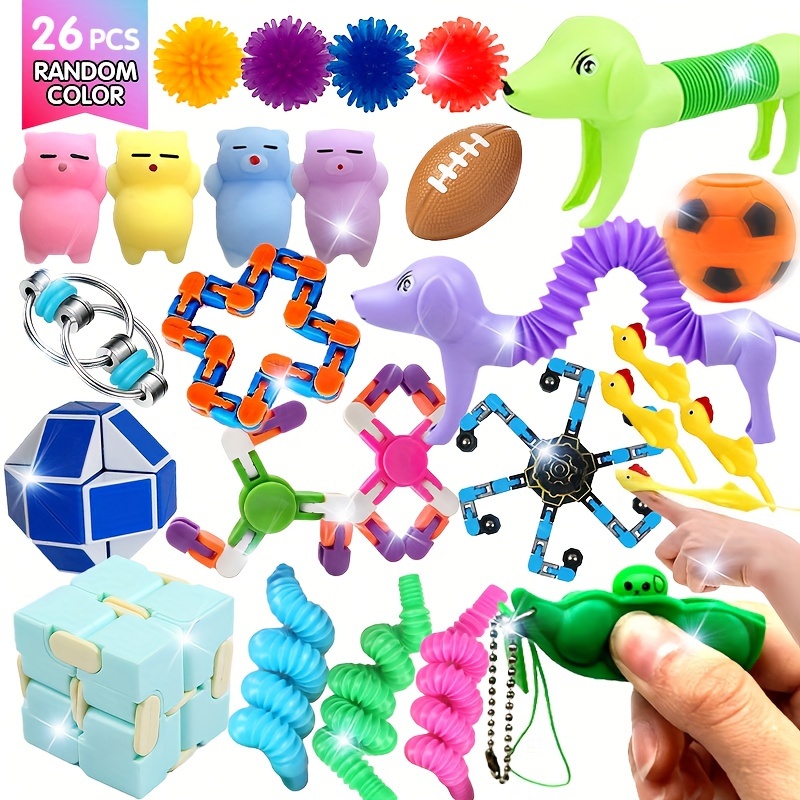 23 Pcs Fidget Toys pour enfants et adultes, soulage le stress et l'anxiété  Kit de jouets Fidget