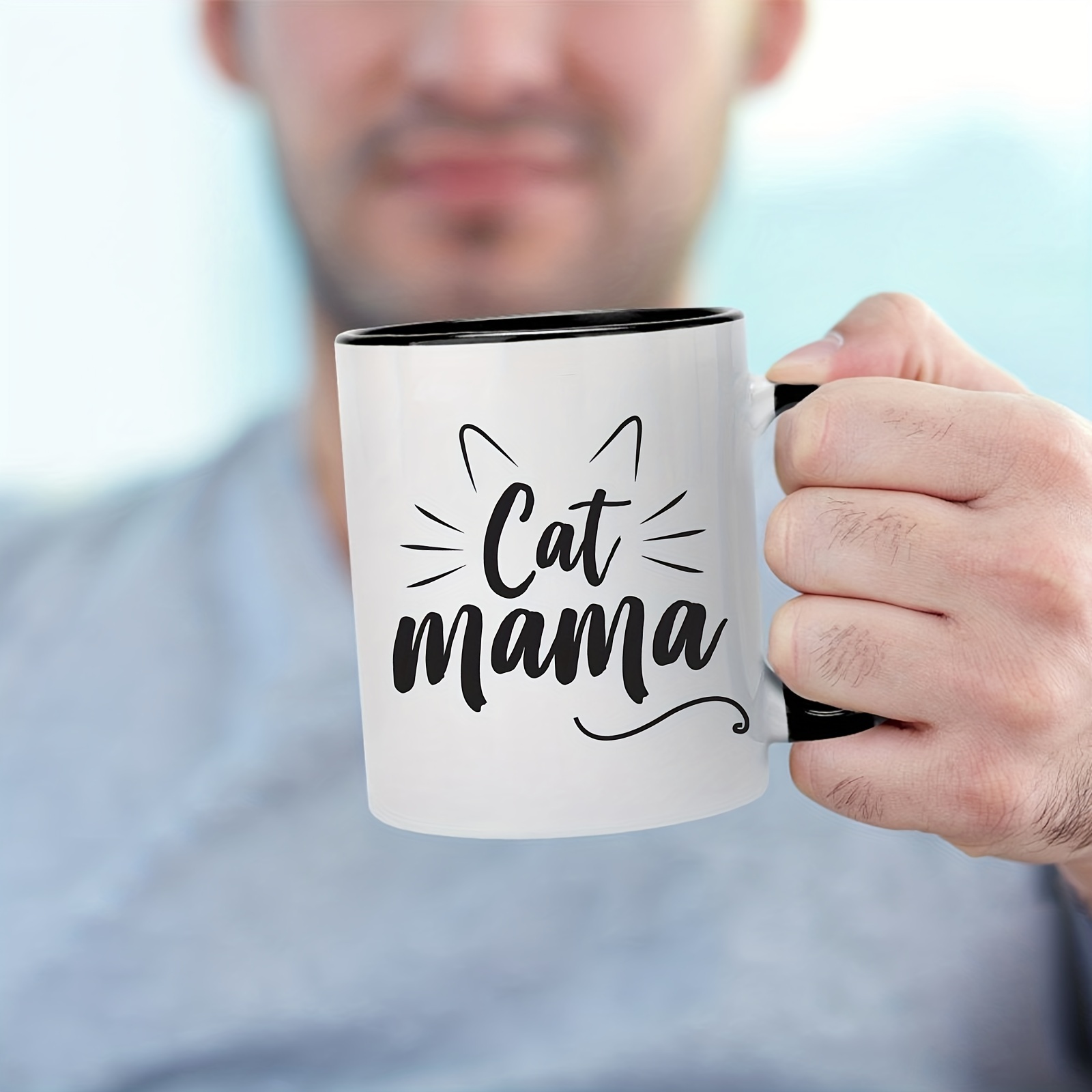 Cat Mama Funny Coffee Mug Ceramic Unique Christmas Gift Idea - Temu